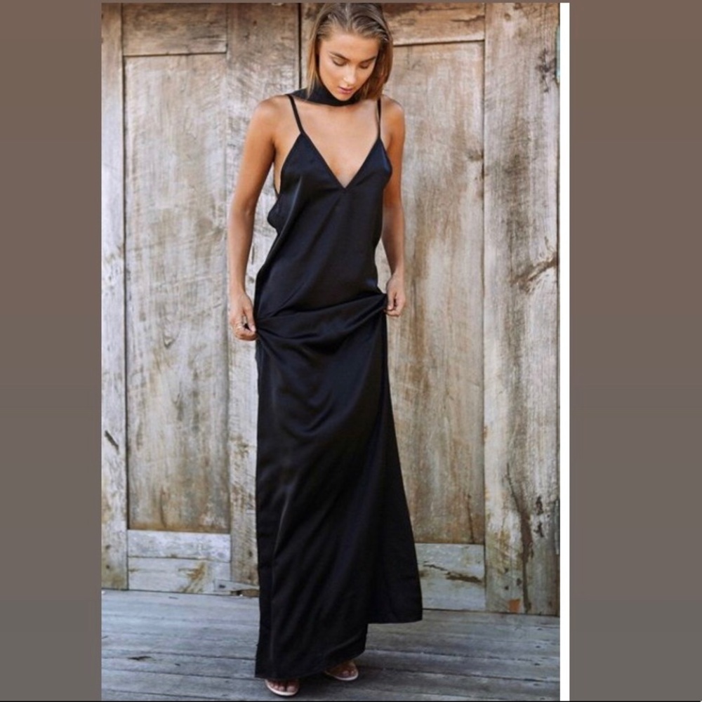Sabo Skirt Silky Slip Maxi